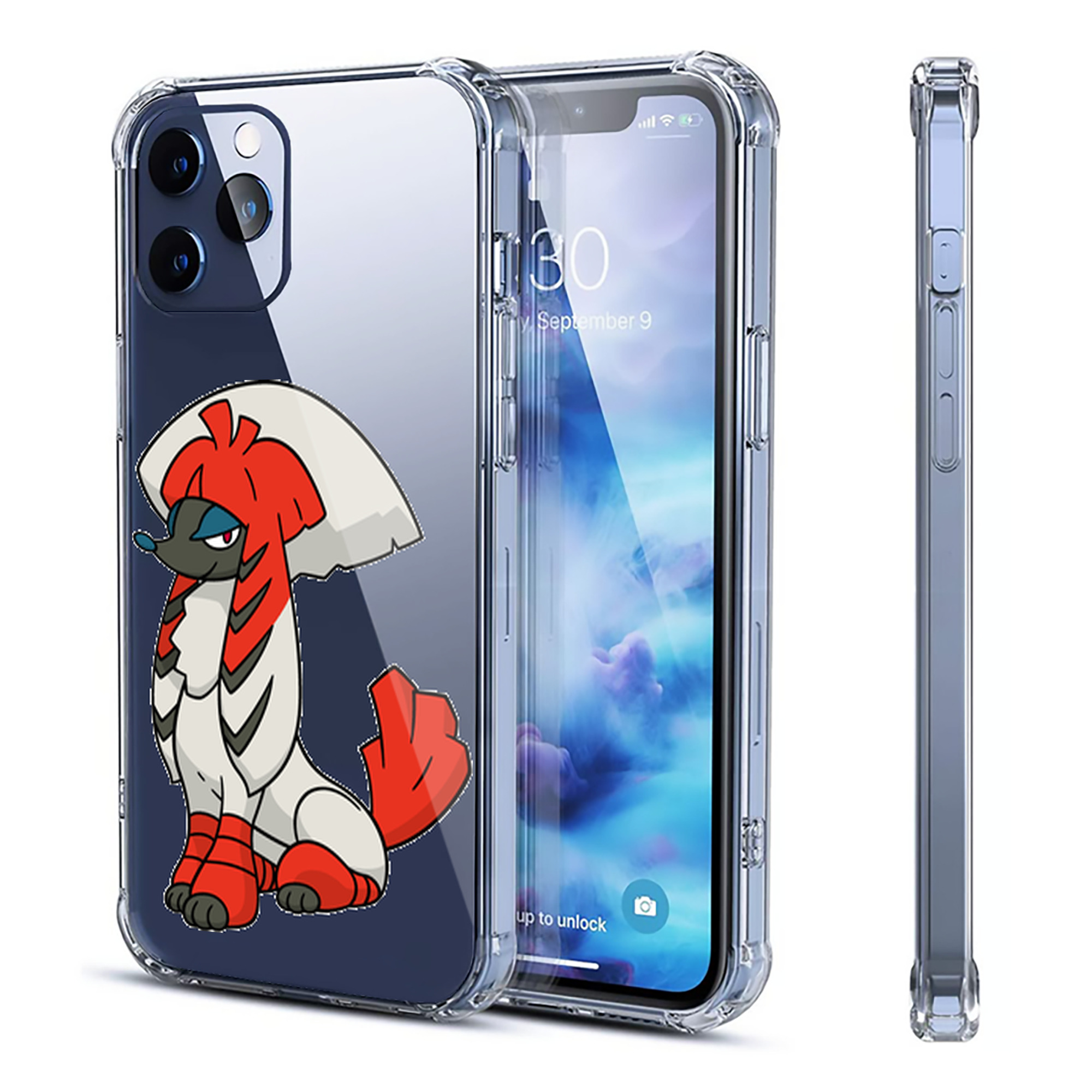 （画像用） ポケットモンスター Pokémon 【iPhone 12シリーズ対応】透明スマホケース（クリアソフトケース）